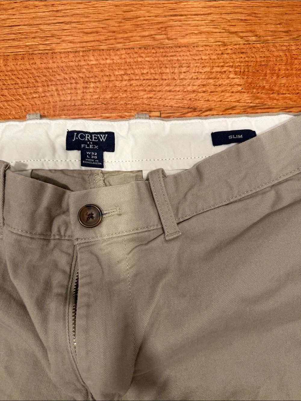 J. Crew Slim Chino Khaki Pants